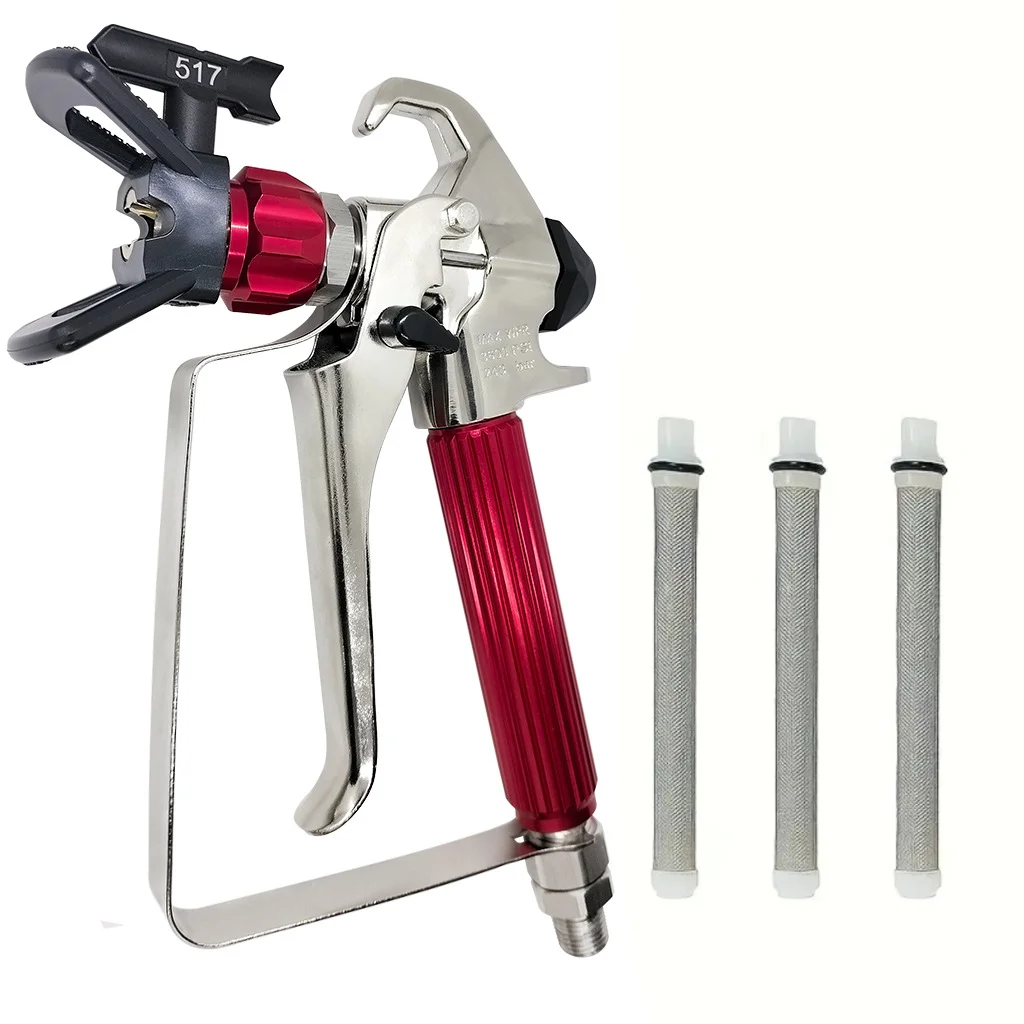 

3600 PSI High Pressure Airless Paint Spray Gun with 517 Reversible Tip, Universal Spray Gun for Latex Paint, Primer, Stain