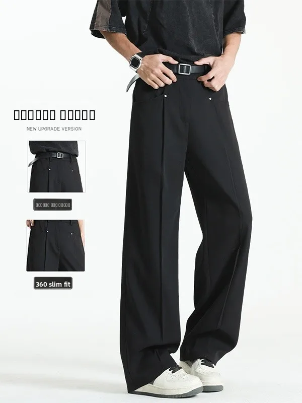 

Мужские повседневные брюки Bla прямого кроя, весна-осень 2025, новые, элегантные, свободные, высококачественные, длинные брюки-чинос