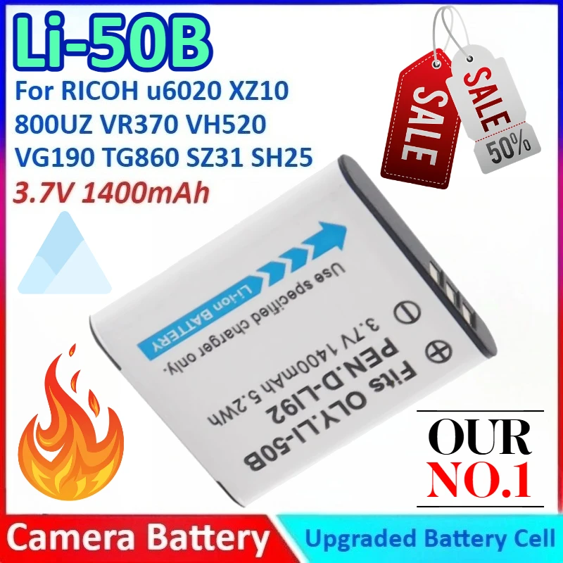 1400 мАч 3,7 В Li-50B NP150 DB100 Аккумулятор для камеры + зарядное устройство для Olympus для Pentax для Casio для RICOH U6020 XZ10 VR370 VH520 VG190 1400 мАч 3,7 В Li-50B NP150 DB100 Аккумулятор для камеры + зарядное устройство для Olympus для Pentax для Casio для RICOH U6020 XZ10 VR370 VH520 VG190