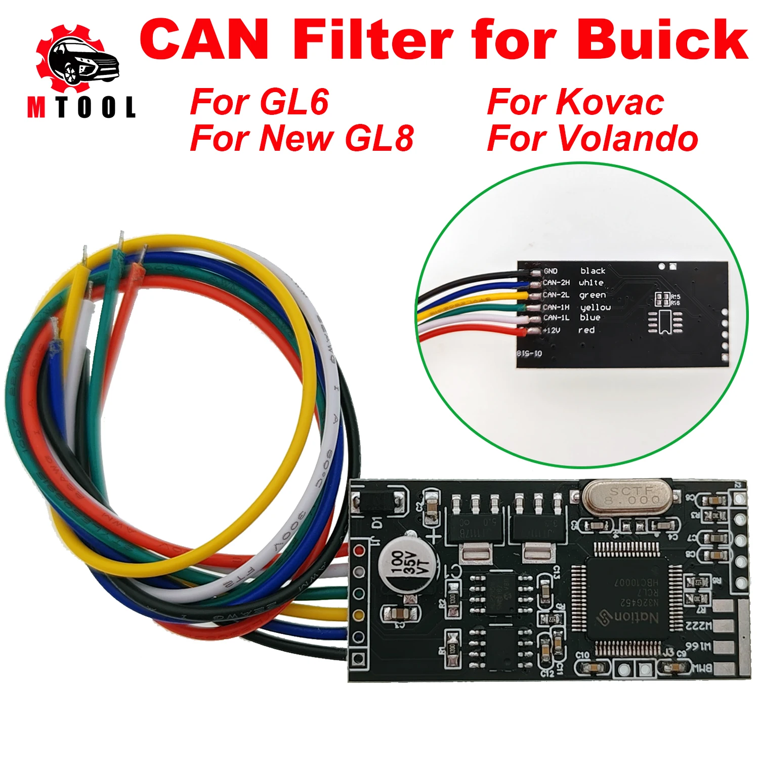 

New CAN Filter for Buick For GL6 For New GL8 For Volando For Kovac Blocker Filter Emulator for Kilometer Cluster Calibration