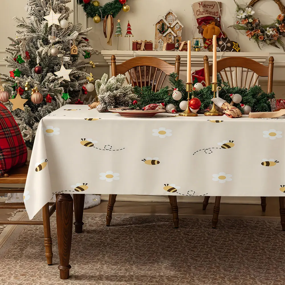 Wavy Grid Waterproof table cloth, splash-proof tablecloth, for party, Halloween, Christmas, dining, camping