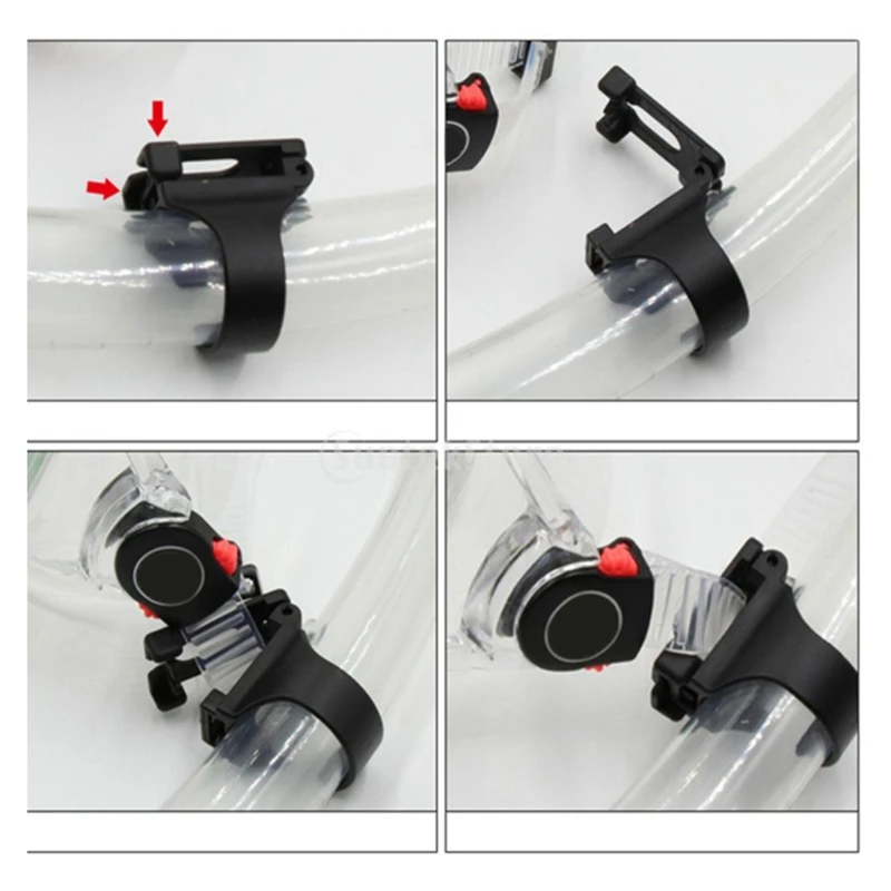 2 STUKS Snorkel Masker Keeper Houder Retainer Voor Duiken Siliconen Snorkel Gesp Bril Gesp Siliconen Buis Gesp