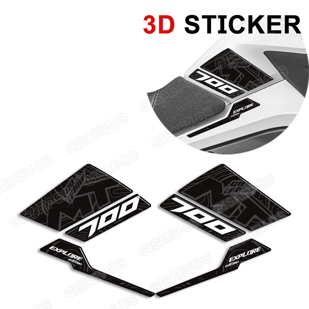 Motorcycle For 700MT 700 MT Touring Bike Adventure 2023-2025 Accessories Tank Pad Side Grips Gas Fuel Oil Knee Protector Sticker