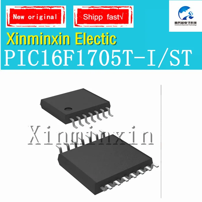 1 pçs/lote PIC16F1705-I/st tssop14 PIC16F1705T-I/st ic chip novo original