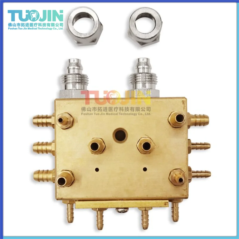 Dental Cabinet Integrated Air Water Chassis Valve Ccompositive valve Copper Air Valve Dental Chair Unit Spare Parts Accessories