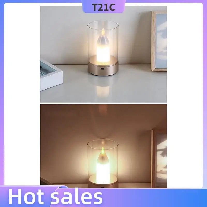 

T21C Intelligent Candlelight Atmosphere Manual Scanning Motion Sensor LED Night Light USB Charging Automatic Switch Decoration