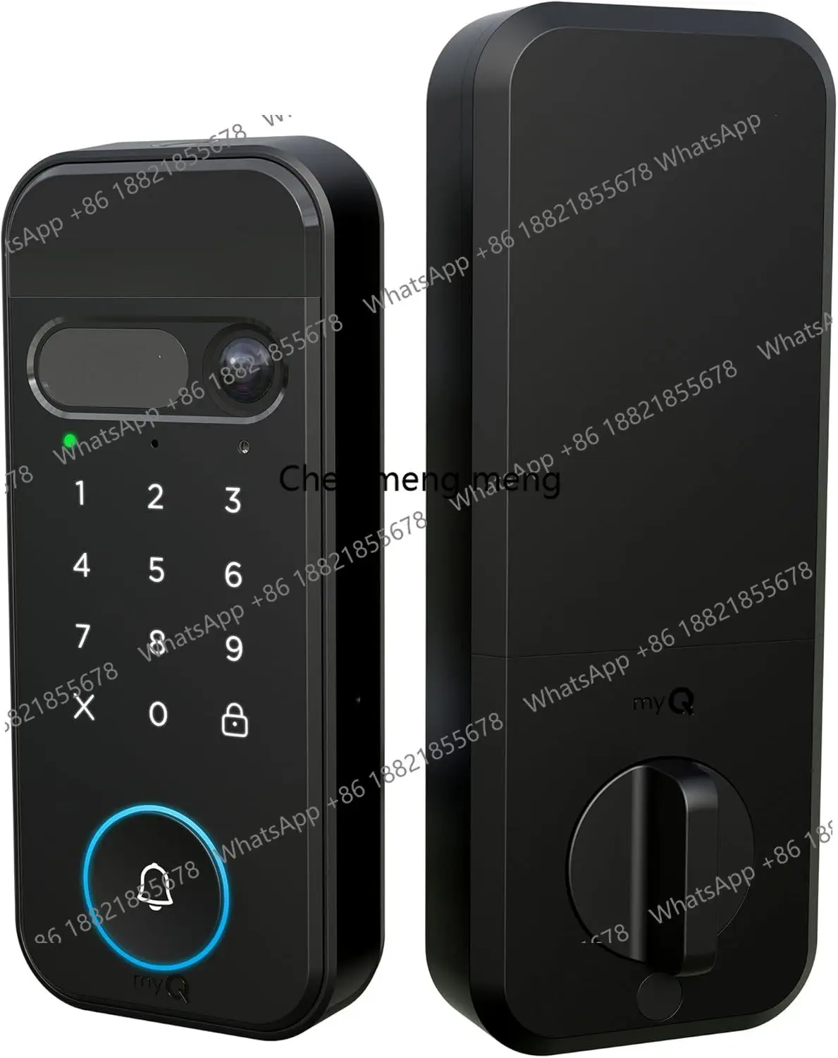 3-in-1 Smart Lock with 2K Video Doorbell Camera, Face & Fingerprint Access, Color Night Vision & Two-Way Audio