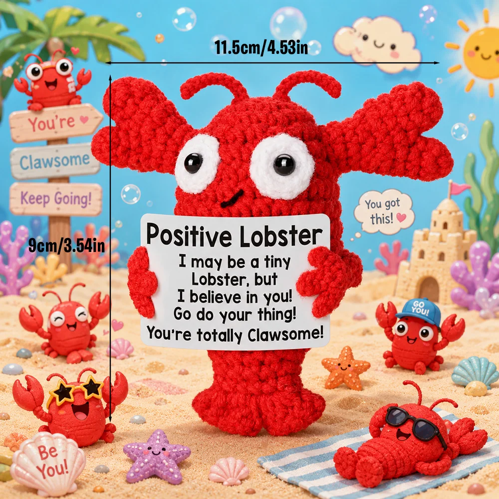 Positive Energie häkeln Puppe Taschenumarmung handgemachte gestrickte Plüsch Kartoffel Pflanze Avocado Biene Schildkröte Ente lustige emotionale Unterstützung Geschenk