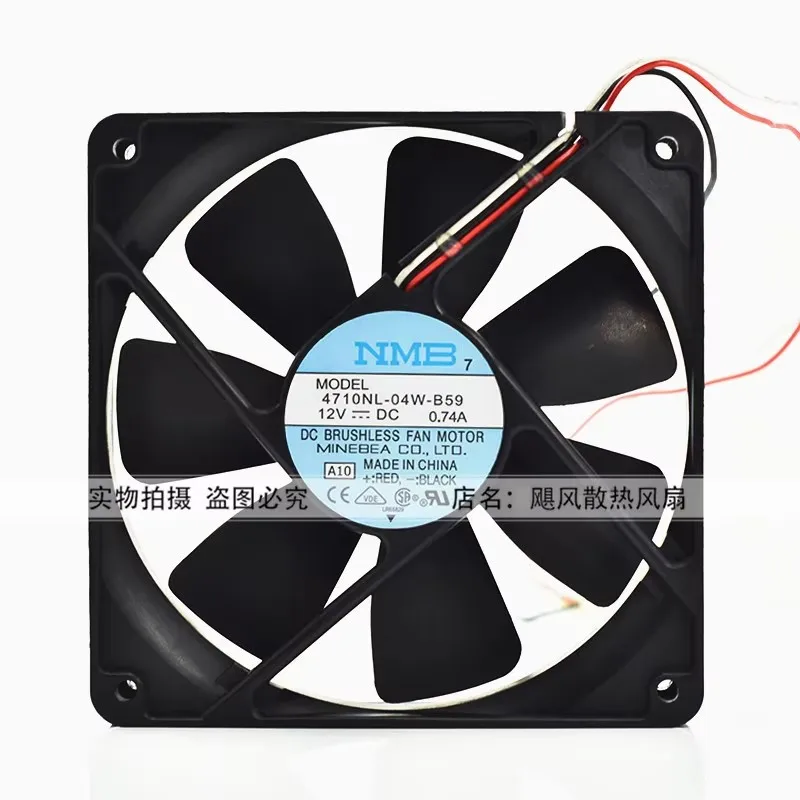 Original 4710NL-04W-B59 12V 0.74A 12CM 120 * 120 * 25MM power supply chassis Cooling fan