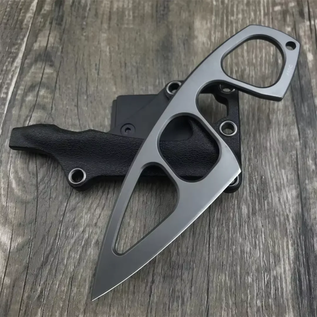 Edc Pocket Carry Fixed Blade - High Hardness Neck Knife 440C Blade