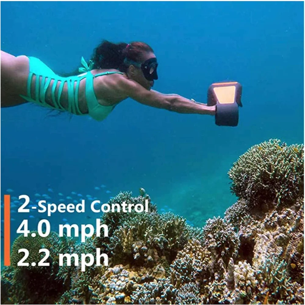 Underwater Sea Scooter 500W Electric Water Toys 1.8m/s Diving Scooter 60Mins Underwater Motor for Kids Adults Swimming Pool