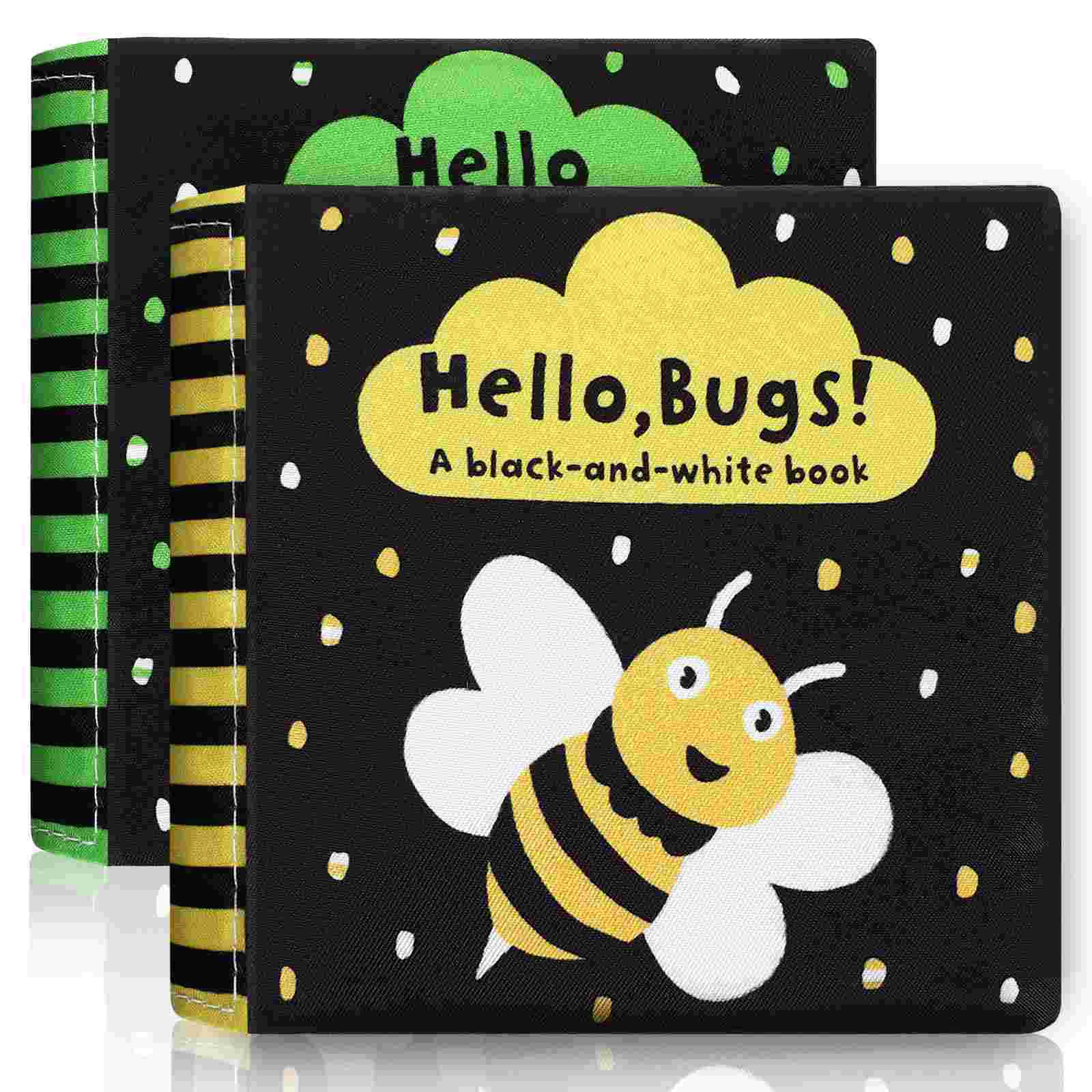 2 Pcs Toddler Books Toys for Infants Baby Learning Reading Educational Sponge Cloth Supplies