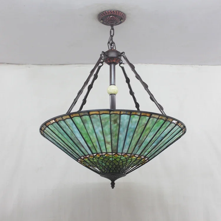 Tiffany Stained Glass Villa Chandelier American Retro Chandeliers  Entrance Hall Living Room Bedroom Dining Room Chandelier