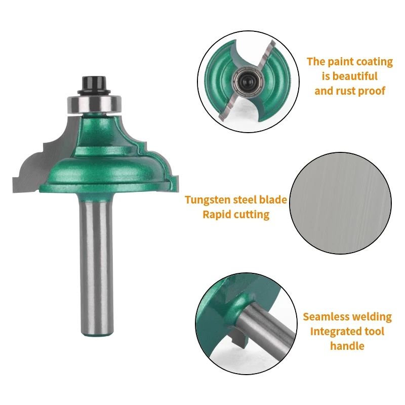 YUSUN 8MM Shank Table Corner Bit Router Bit Woodworking Milling Cutter For Wood Bit Face Mill Carbide Cutter End Mill