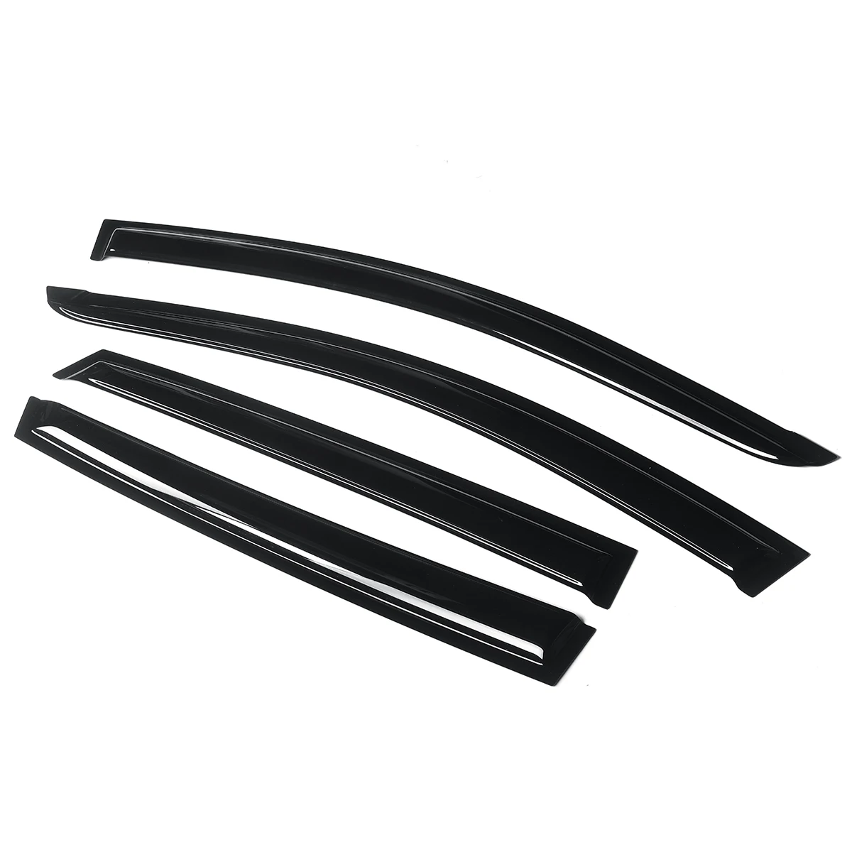 4PCS Car Side Window Weather Shields Wind Sun Rain Visor Deflector For Hyundai For Accent RB Hatch 5D 2011+ Awning Shelter