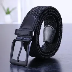 Herenriem Mode Casual geweven elastische riem Buitensporten Dame Tactische riem Klimriem met broek Jeans Neutrale riem