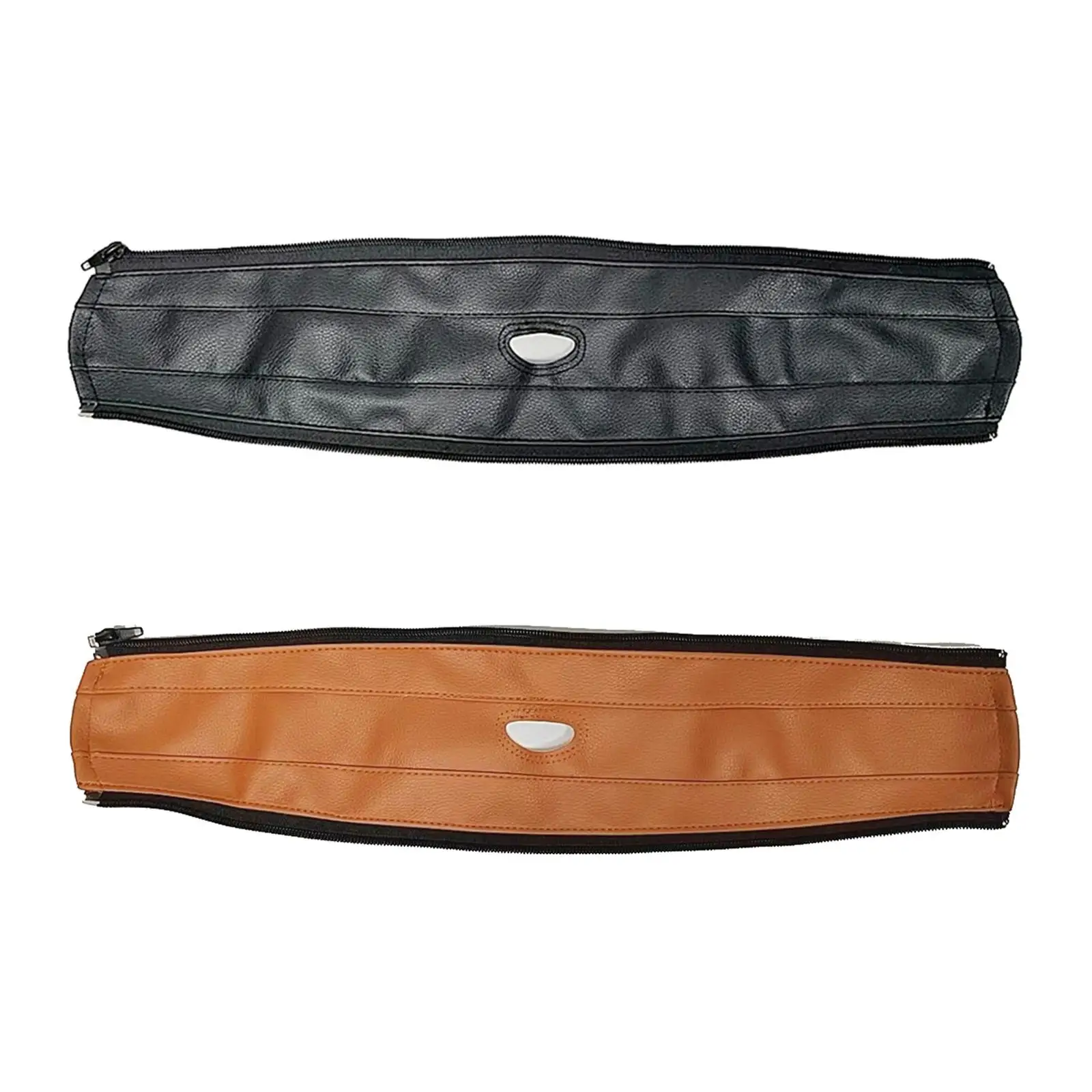 PU Leather Stroller Handlebar Cover Armrest Sleeve Protector for Baby Cart Universal Zipper Removable Comfortable Grip Pad