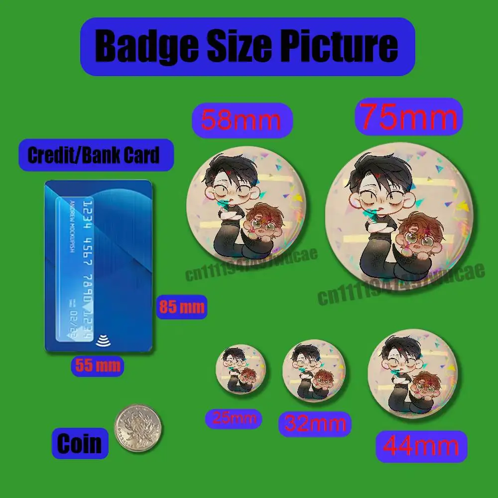 For Dead Plate Rody Vincent Vince Badge Cover Custom Pin Insignia Emblem Round Button 58mm 44mm Laser Film