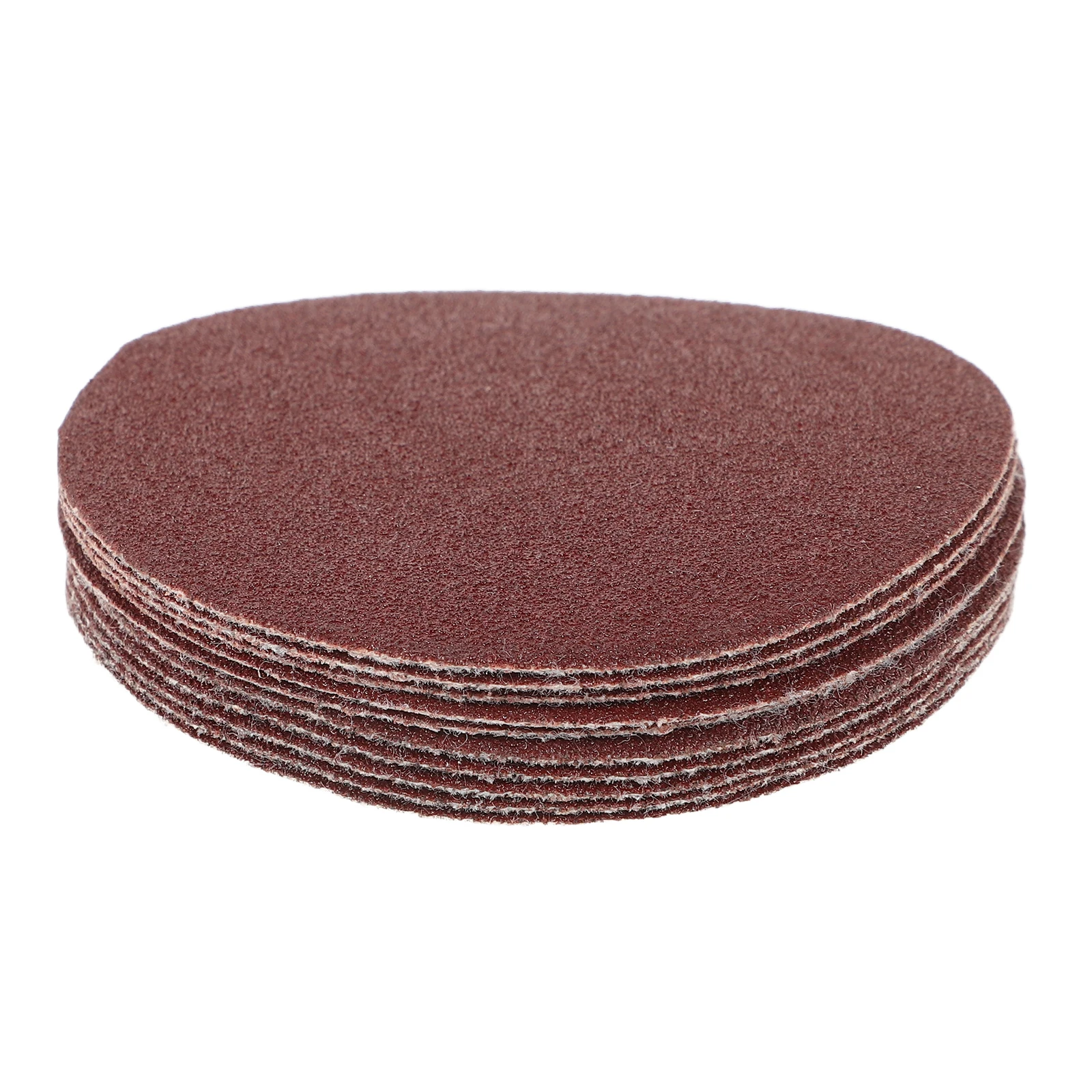 

50pcs Flocked Sandpaper Sheets 100# Self Adhesive Aluminum Oxide Sanding Discs for Wood Metal Plastic Angle Grinder Buffing