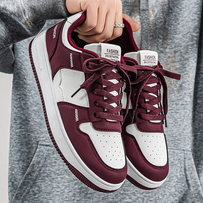 Men Sneakers Fashion Vintage Non Slip Outdoor Casual Flats Autumn Large Size Luxury Breathable Low Help Comfortable Sports Shoes