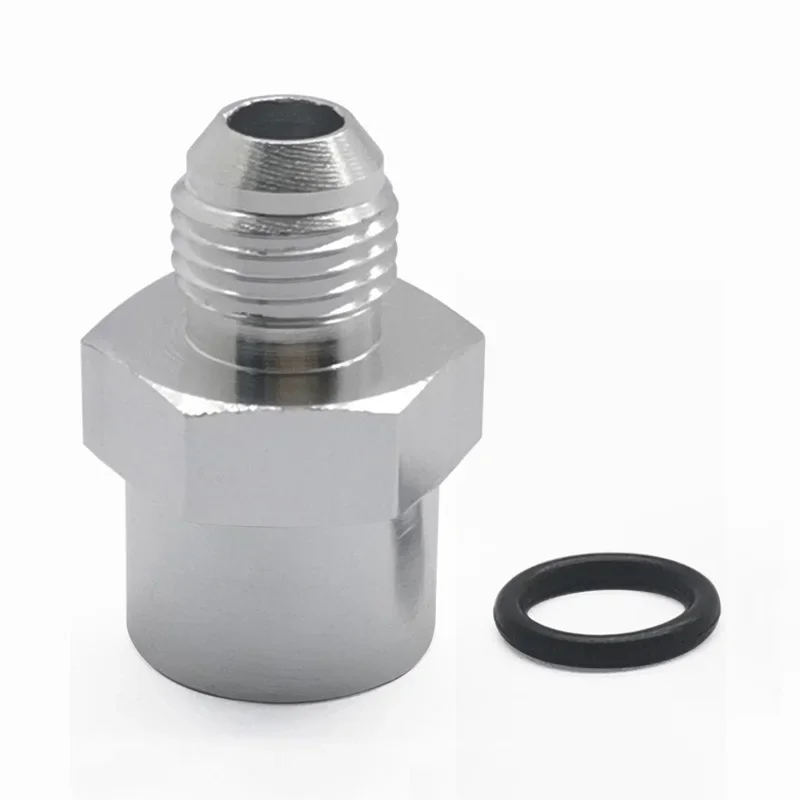 M16x1.5 Female to 6AN Male Flare Adapter Fuel Fitting Straight Aluminum silver