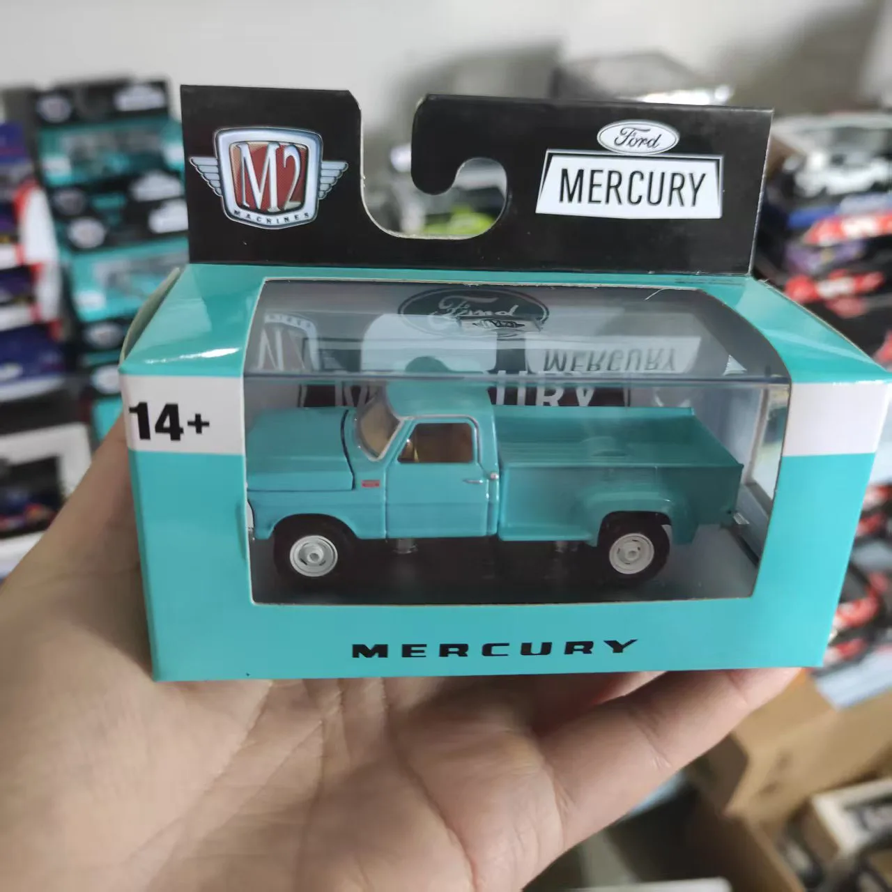 

Diecast M2 1/64 Scale 1967 Mercury M-100 Custom Cab Alloy Car Model Collectible Toy Gift Souvenir