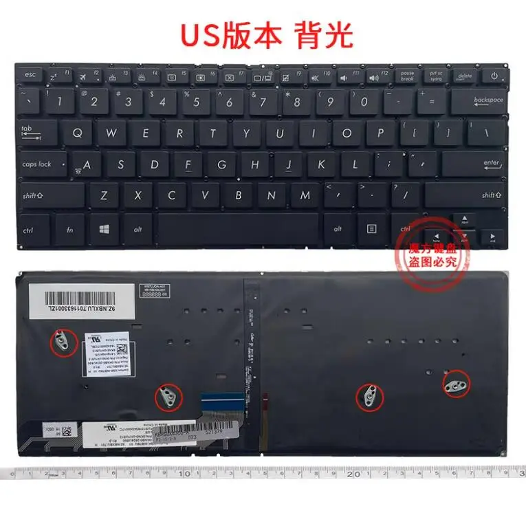 

New For ASUS UX430 UX430U UX430UA UX430UQ UX430UN U4100U US Backlit Laptop Keyboard