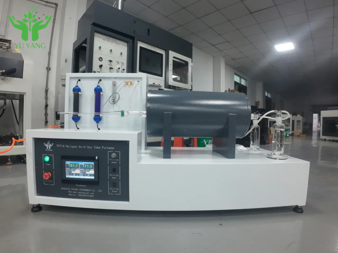 Cable Halogen Acid Gas Test Apparatus Standard IEC 60754-1 IEC 60754-2
