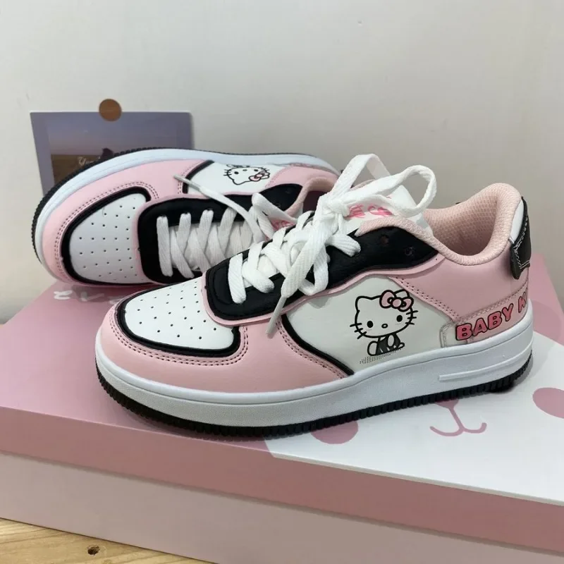 Girly Heart Hello Kitty Kawaii Anime Sanrio Female Sneakers Cute Kt Cat Cartoon Board Shoes Lovely Fashion Toys for Girls