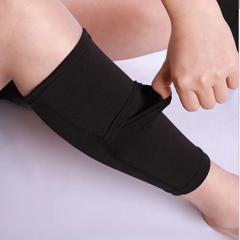 1Pair Nylon Instep Socks Soccer Shin Guard Football Crashproof Calf Protector Leg Sleeves Sock with Pocket Training Protection