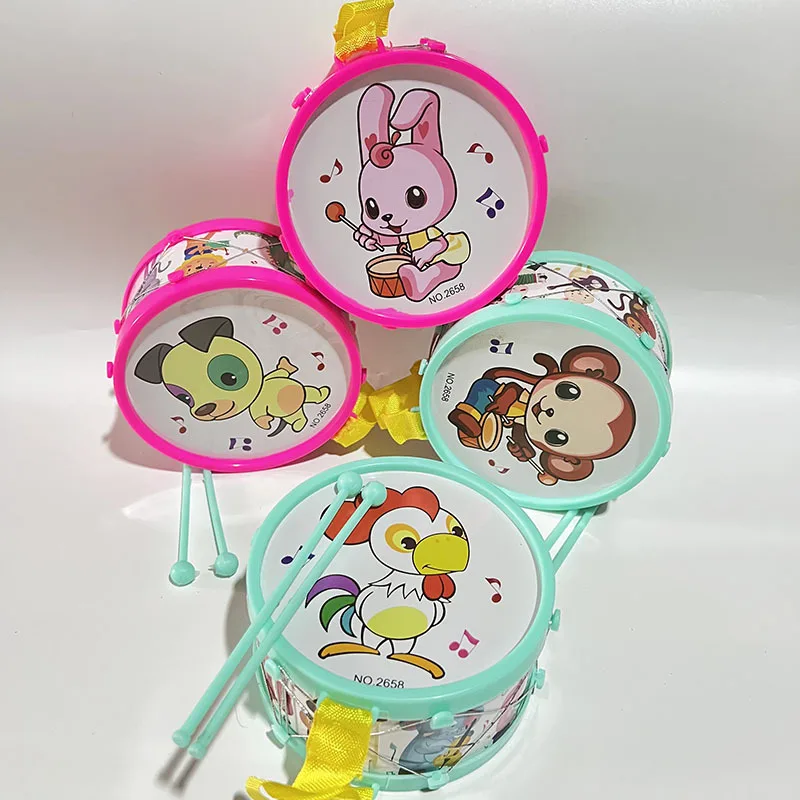 Instrumento Musical de dibujos animados para niños, juguetes, tambor de percusión, diversión, sonido de percusión, rompecabezas, juguetes, regalos de cumpleaños