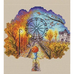 7103 Cross Stitch Sets Cross Stitch Paintings 14ct 18ct Stich Cross Stitch Kit Embroidery Needle Arts & Craft Complete Landscape