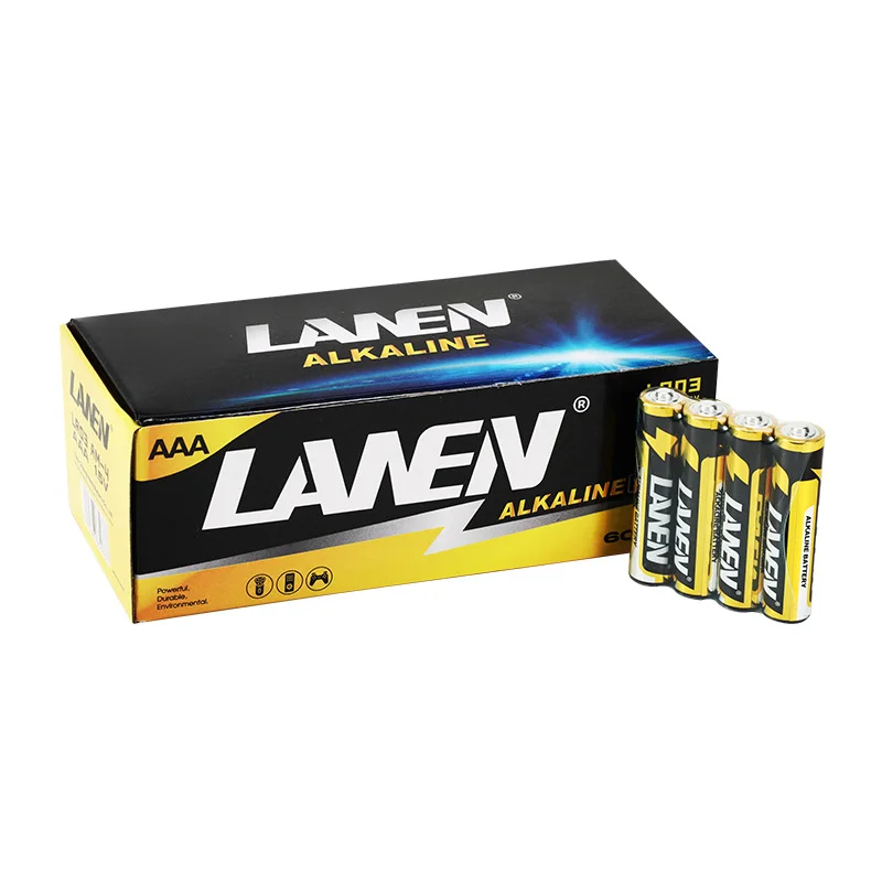 Batterie alcaline AAA da 1,5 V Alimentazione a lunga durata per orologi Telecomandi Giocattoli e dispositivi da ufficio LR03 1,5 Volt ad alte prestazioni