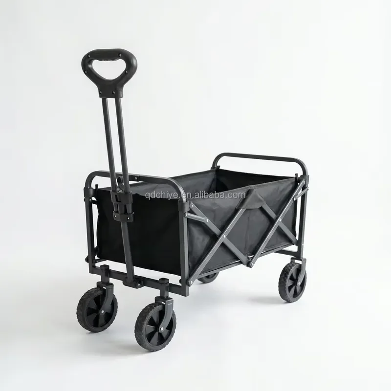 for Heavy Duty Foldable Camping Cart Multi-Purpose Outdoor Wagon Waterproof Shopping Trolley Customizable Large
