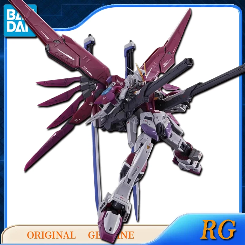 Bandai Original Genuine RG DESTINY IMPULSE GUNDAM Anime Action Figures Toys for Kids Gift Assembly Model Ornaments