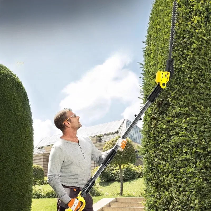 고전압 전기 충전식 고공 조경 전정기 접이식 연장 폴 고출력