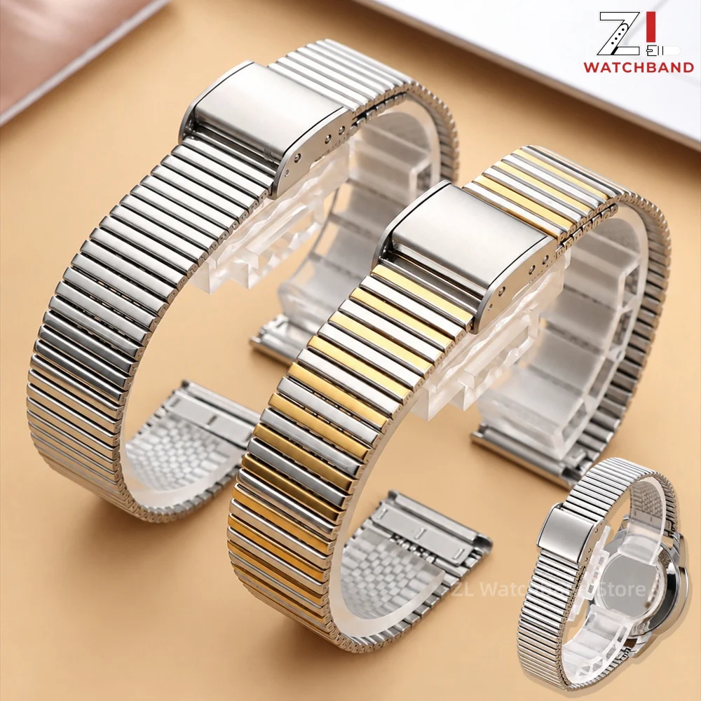 Ultra-thin Stainless Steel Watch Straps 10mm 12mm 14mm 16mm Small Size Watchband for DW Metal Bracelet for Men Women Wristband