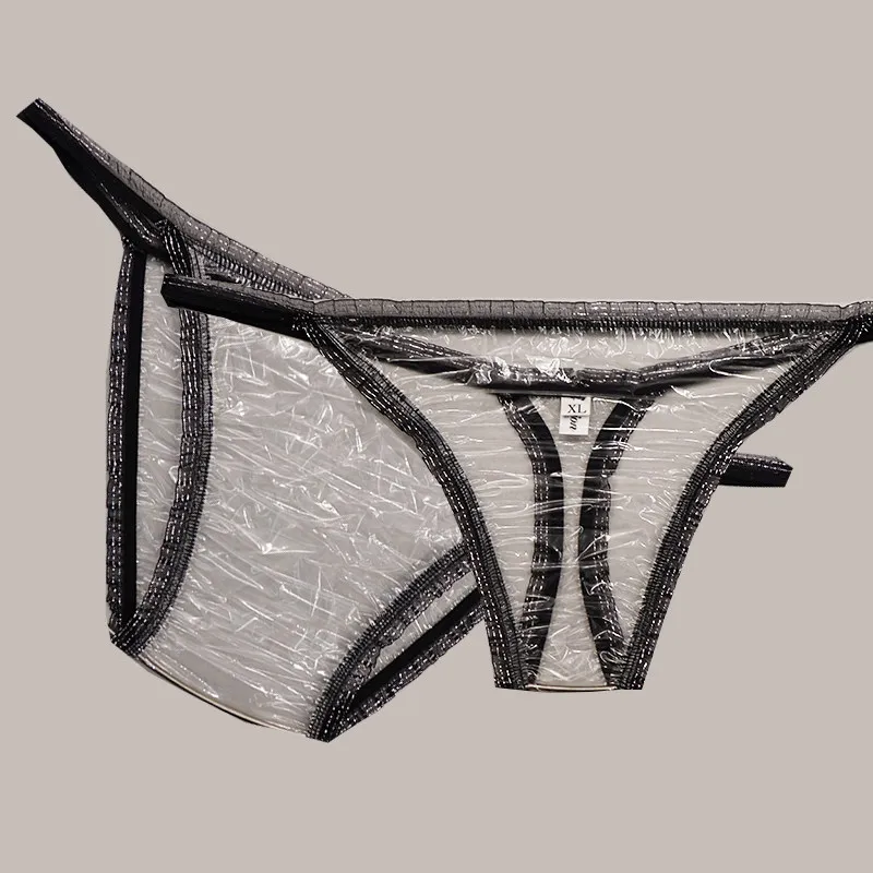 

Сексуальные ультратонкие прозрачные женские трусики из пленки EPU, водонепроницаемые, для бара, ночного клуба, вечеринок, стринги, пижамные штаны
