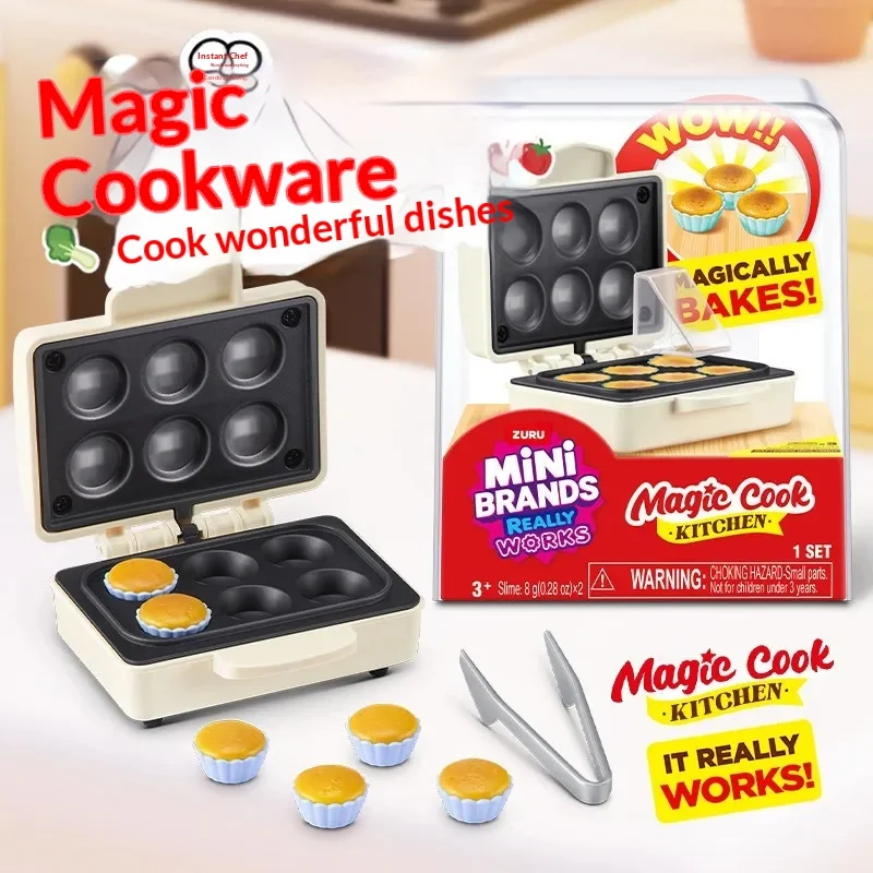 In Stock Zuru Mini Brand Magic Cooking Kitchen Toy Set Realistic Mini Cooking Appliances Pretend Play Set For Toddlers 3+