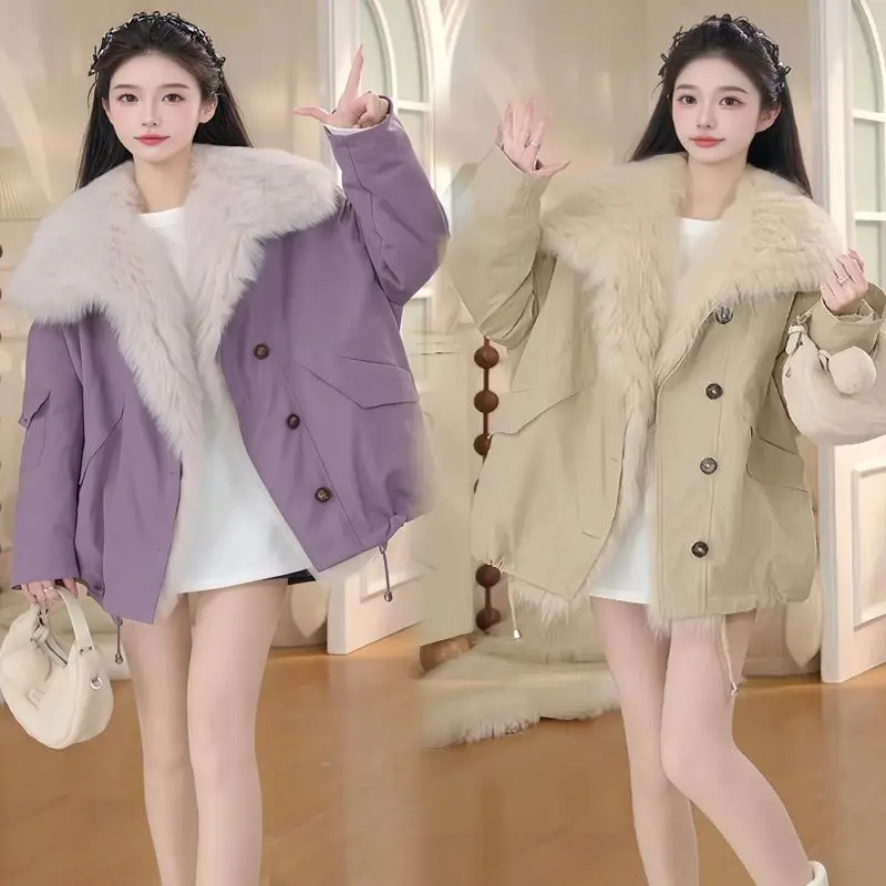 Women's 2026Winter New Fur Jacket Fashion High Quality Faux Fur Coat Western-style Outwear Plus Velvet Thick Overcoat Ladies Top
