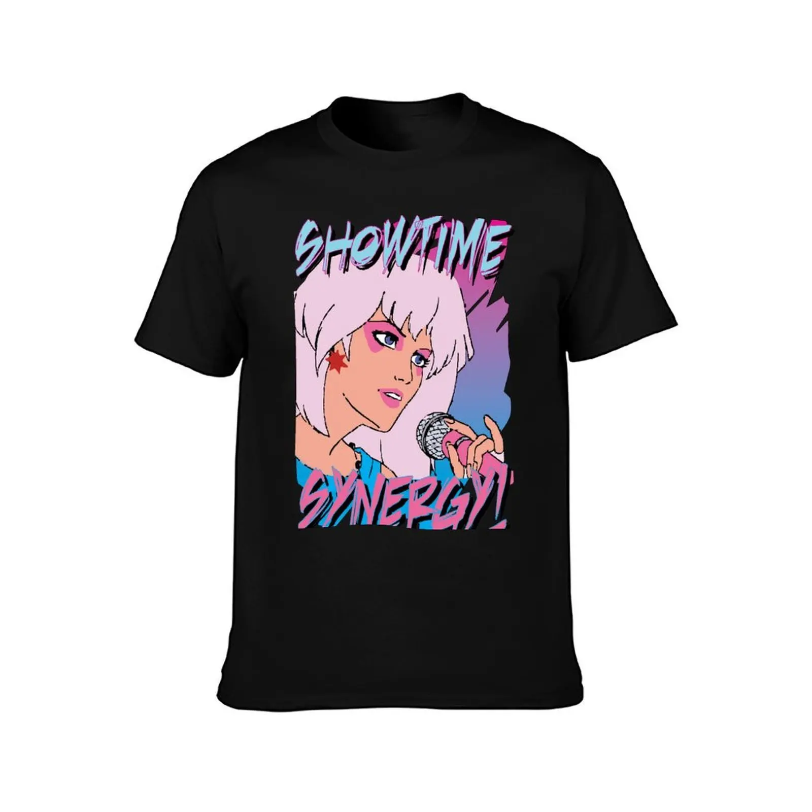 Jem and the Holograms Band Cartoon Showtime Synergy Misfits 80s Party Mask T-Shirt, Summer Casual Cotton Tee, Unisex Men Women