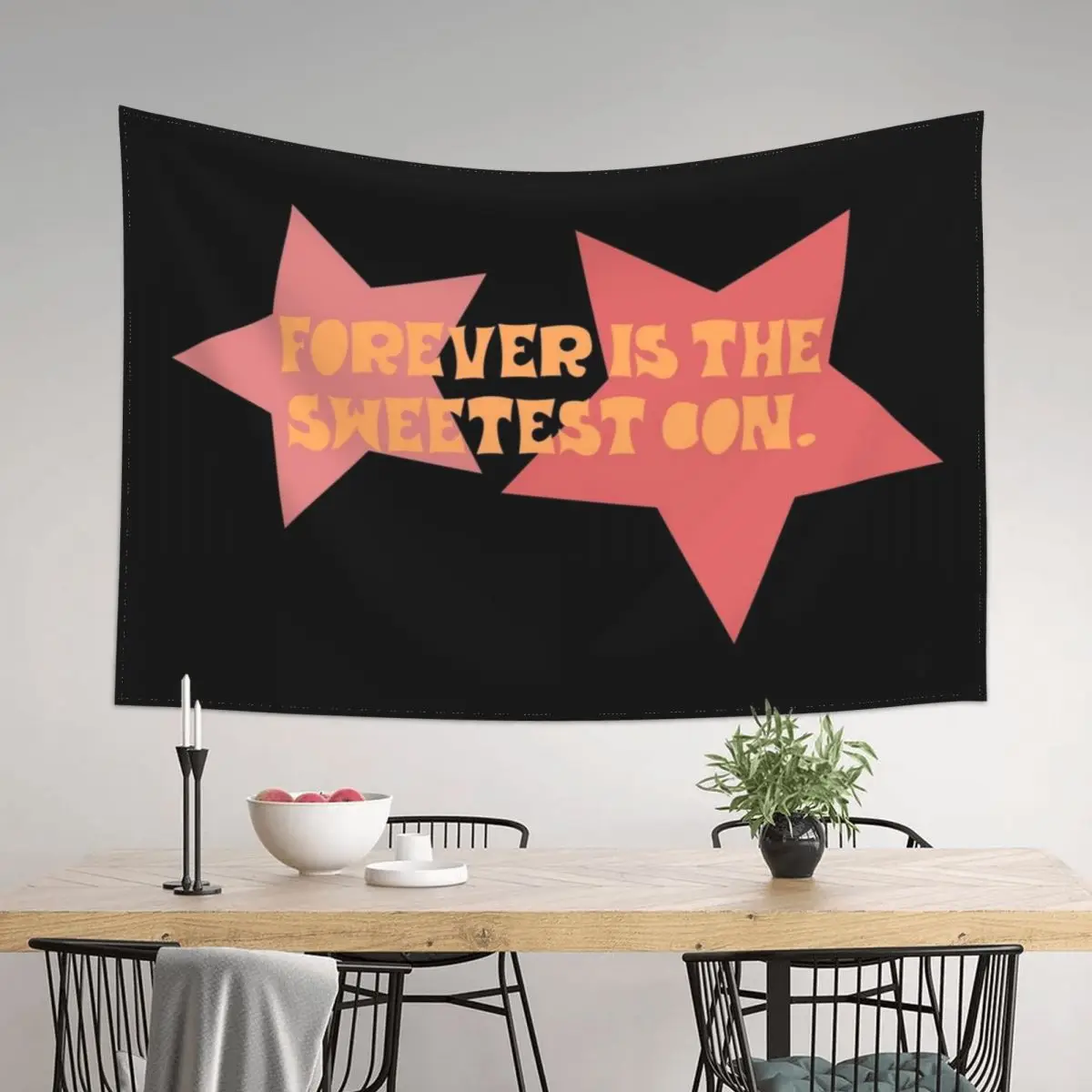 

forever is the sweetest con Tapestry Aesthetic Room Decor Korean Custom Tapestry