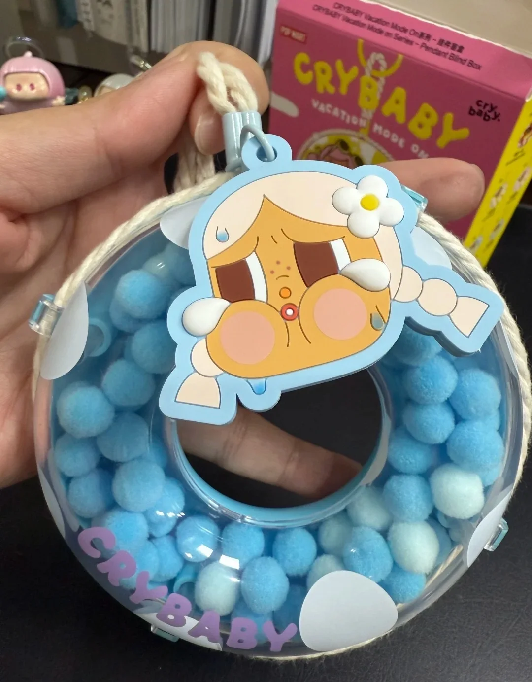 

POP MART CRYBABY Vacation Mode on Swimming Circle Series Pendant Gifts Mystery Box Random Blind Box Decoration Collectible Toys