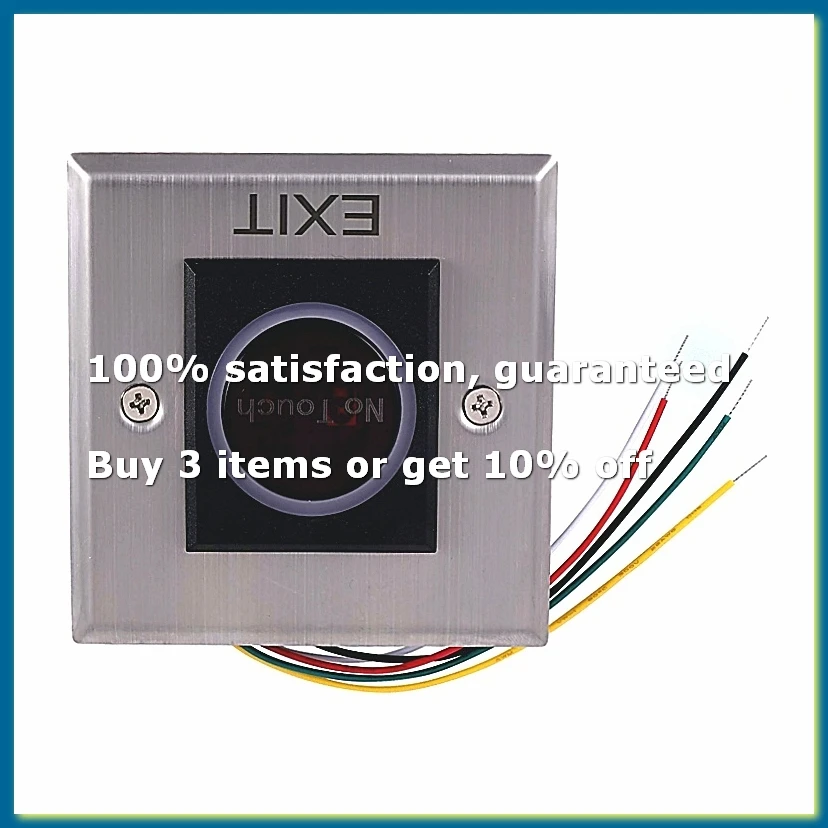 Infrared Sensor Switch No Contact Contactless Switches Door Release Exit Button with LED Indication-AD33