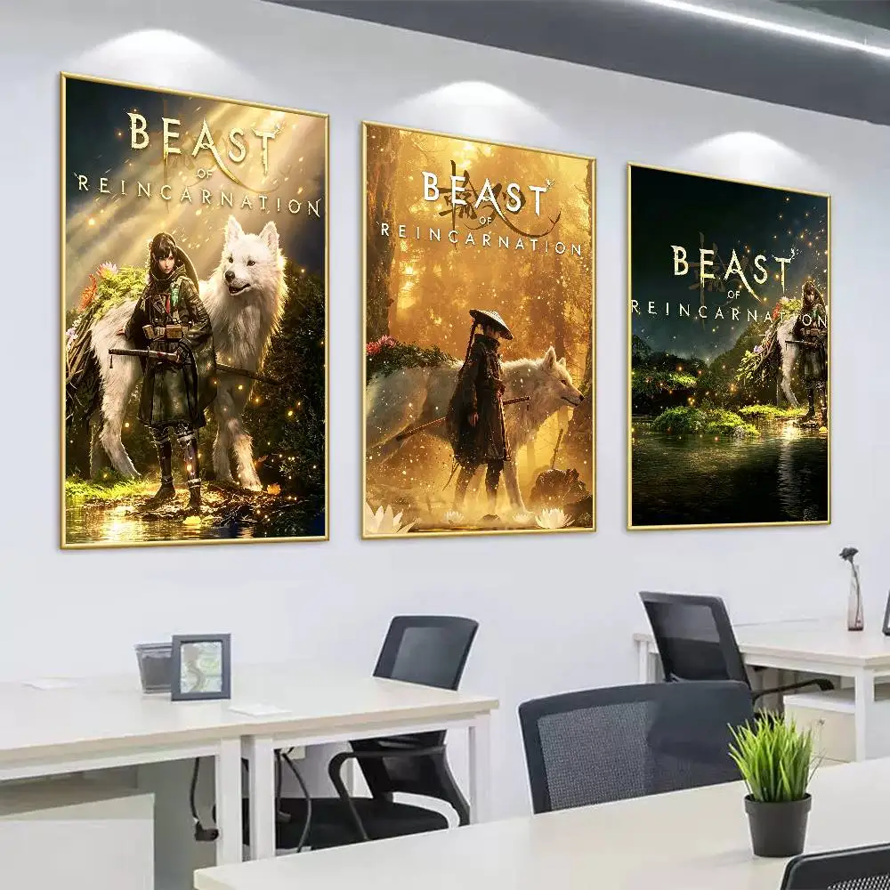 Game Beast of Reincarnation Poster Surprise Home Decoration Picture Wall Art for Study Living Room Decor