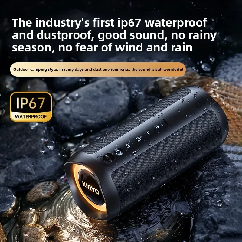 Portable Wireless Bluetooth Speakers BT 5.3 TWS 360° Surround Sound Waterproof Subwoofer for Home Outdoor Party
