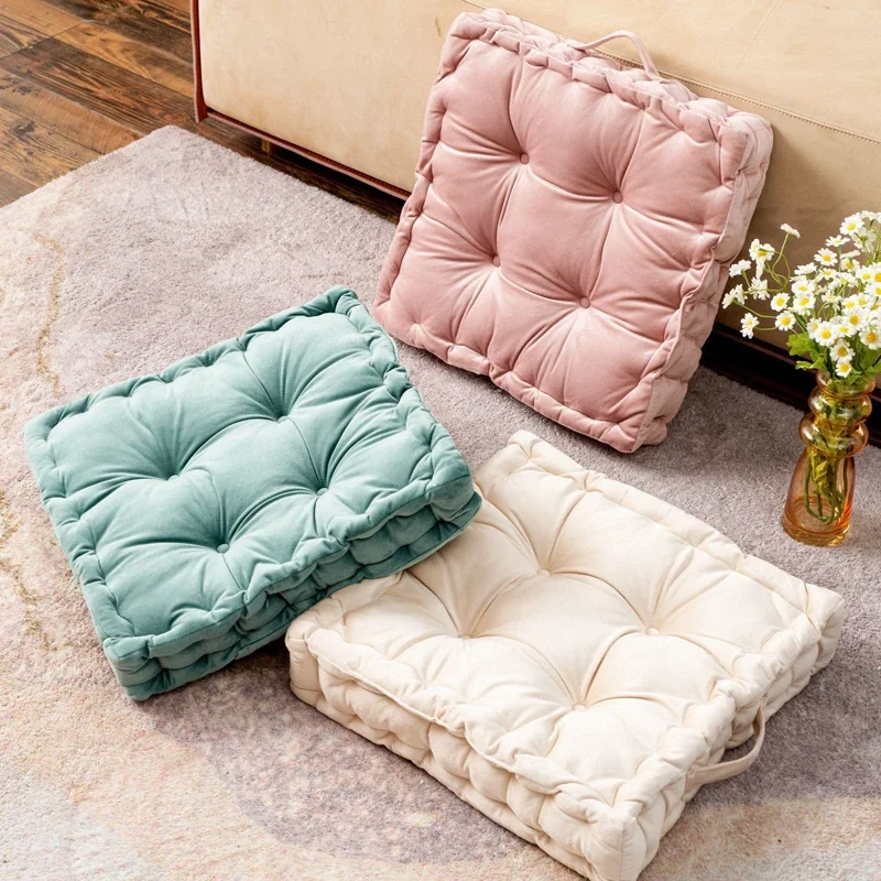 

1PC Square Pouf Tatami Cushion Pillow Floor Cushions Soft Seat Pillow Pad Throw Pillow Cushion Home Sofa Tatami Cushion 40/45cm