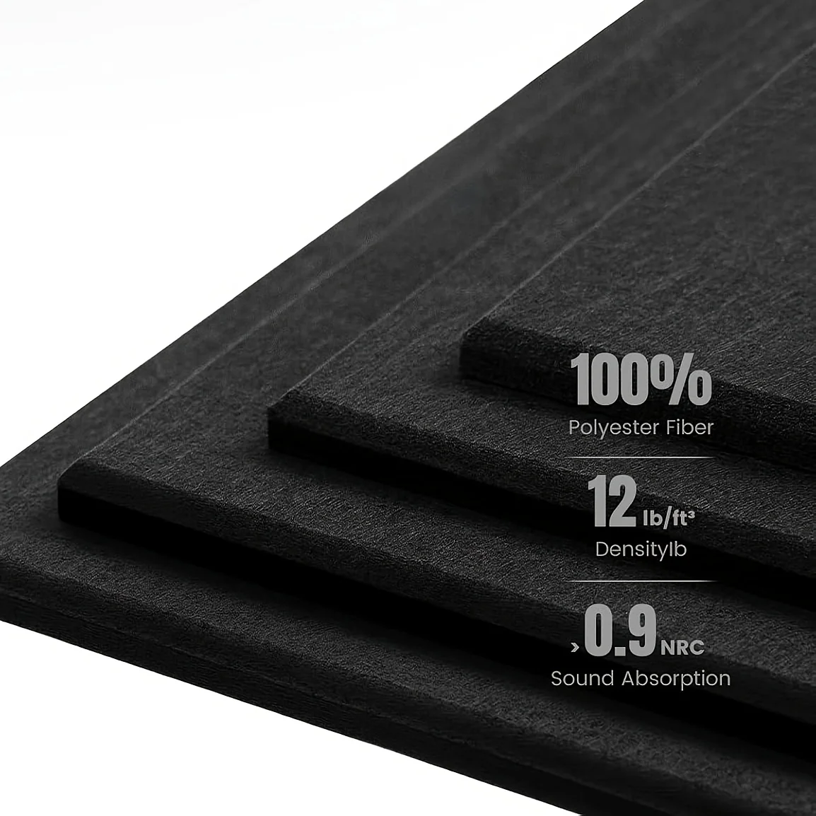12PCS 30x30cm 9MM Thickened Self Adhesive Felt Cork Boards Wall Mounted Sticker Bulletin Board for Home Office Decor
