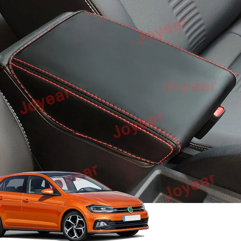 

2018-2022 For Volkswagen Polo MK6 Car Armrest Box Wear-resistance Cover Pad Central Console Container Auto Interior Accessories