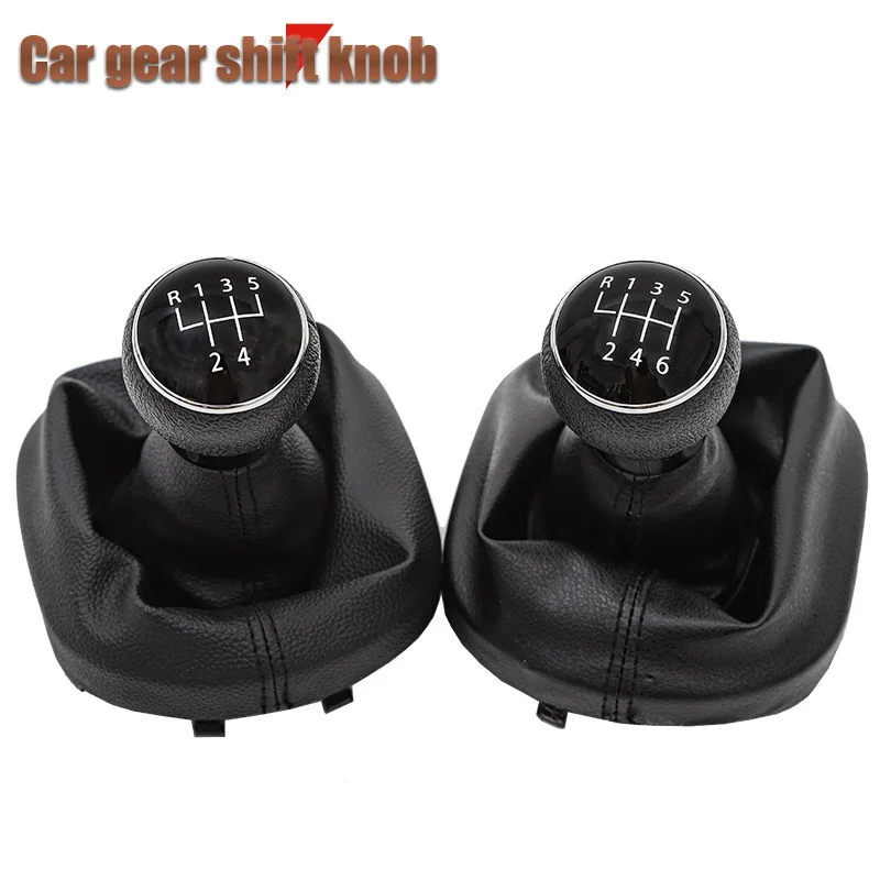 

For Volkswagen CADDY Touran shift handball gear lever handle PU black leather dust cover gear cover